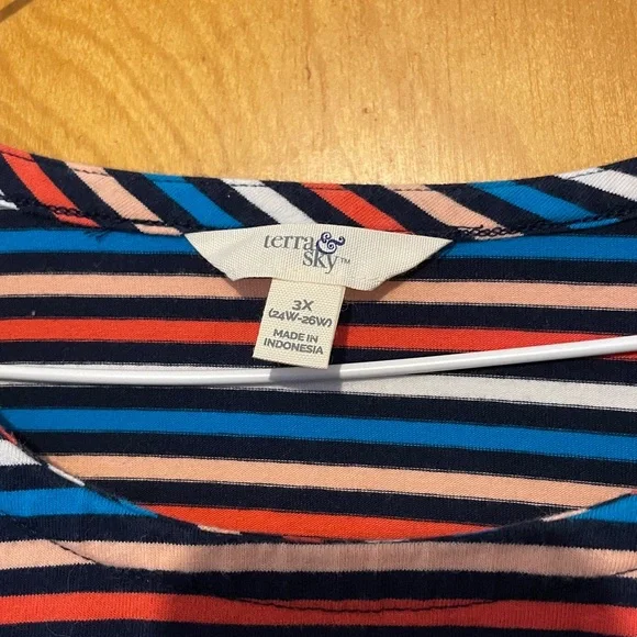 Terra & Sky Multicolor Striped Dress - Picture 3 of 3